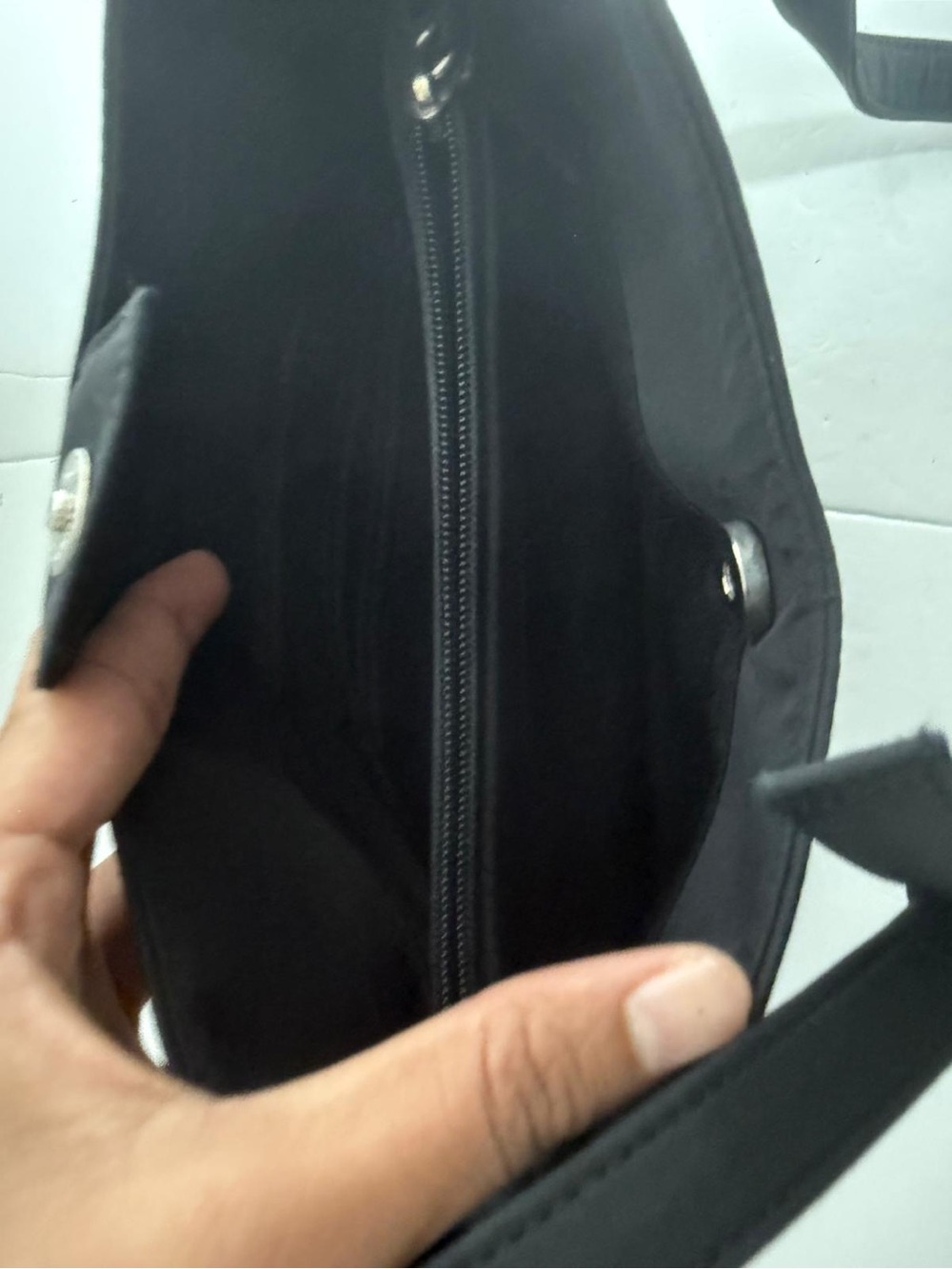 Guess Black Nylon Y2K Baguette Shoulder Bag Adjustable Strap - Picture 3 of 11